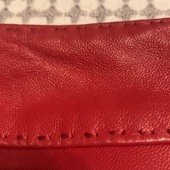 Siena Studio VTG Red Leather Skirt 16 - Picture 4 of 10